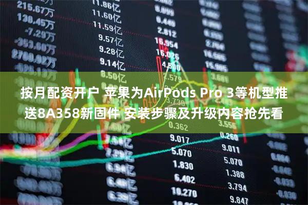 按月配资开户 苹果为AirPods Pro 3等机型推送8A358新固件 安装步骤及升级内容抢先看